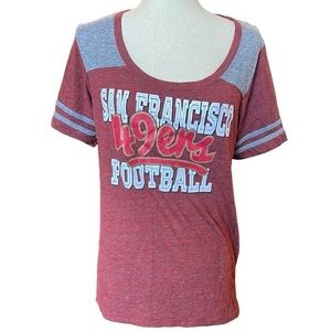 SF 49ers Women’s V Neck Top. Size: XL